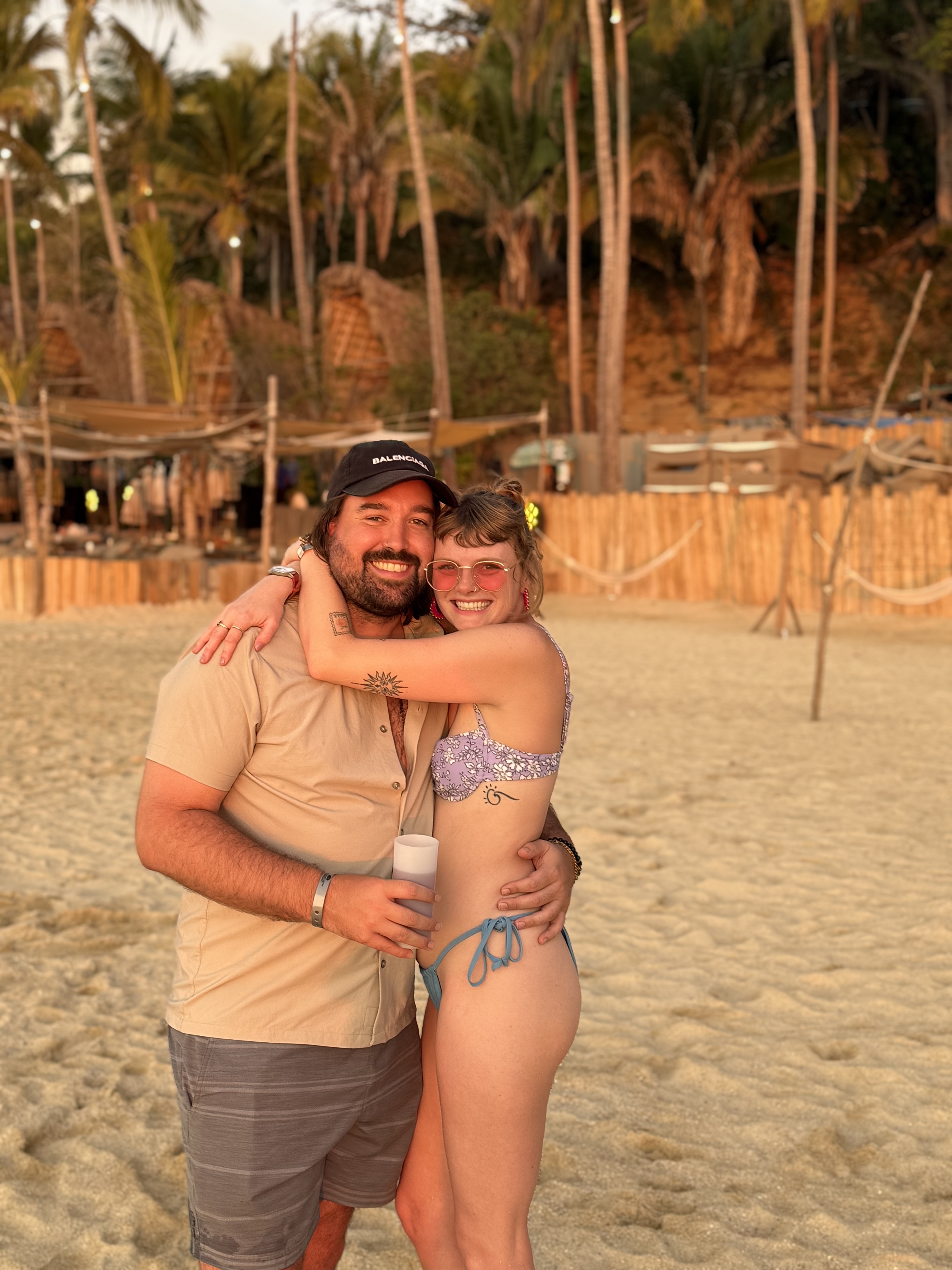 Chris and Paige on the beach
